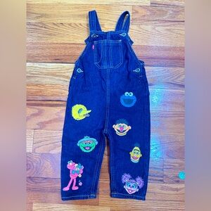 Toddler Levi Denim Overalls Sesame Street Size 24M